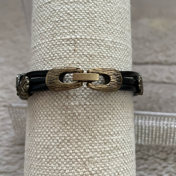 Bohemian Elephant Charm Leather Bracelet with Gold and Silver Accents - Picture 7 of 8